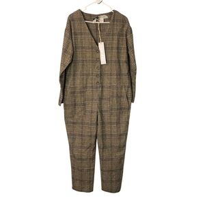 LUMIERE Plaid Jumpsuit
